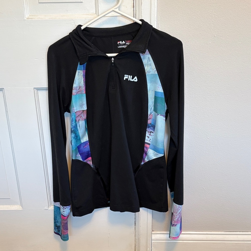 Black quarter Zip Athletic